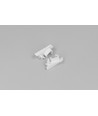 1 stk. Endestykke DIAGONAL10 - Med hull, hvit