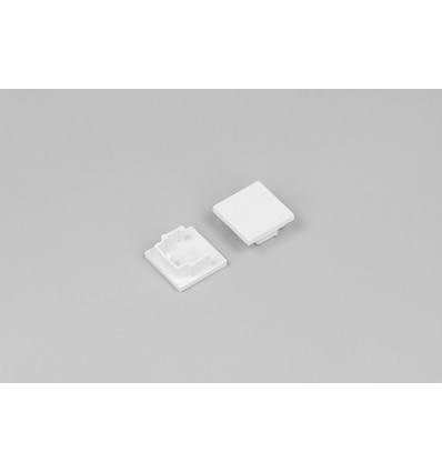 1 stk. Endestykke HOOD14 - Hvit