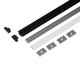 2m sett GROOVE10.V2 + C CLICK - Sort anodisert