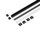 2m sett SMART10 + C2 CLICK - Svart anodisert
