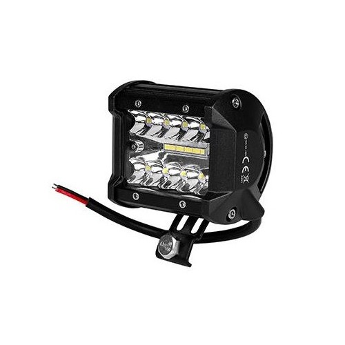 60W LED arbeidslampe - Bil, lastebil, traktor, tilhenger, utrykningskjøretøy, kald hvit, 10-30V