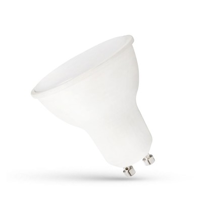 6W LED spot - Melkehvit front, dimbar, 230V, GU10