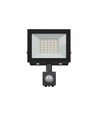 30W lyskaster med sensor - Svart, IP65, PIR sensor, 230V, Spectrum