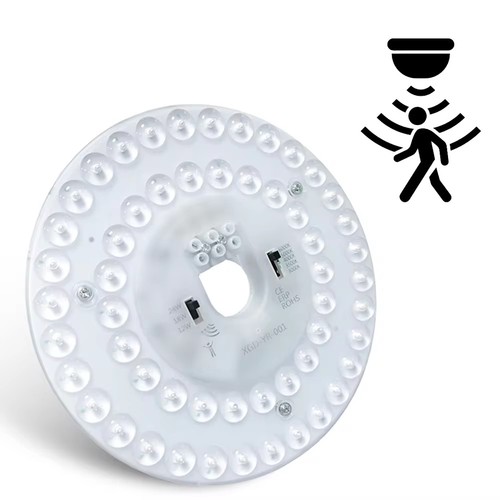 Sensor LED-innsats 24/18/12W - Ø17 cm, Valgfri CCT, erstatt G24, sirkelrør og kompaktlysrør, flimmerfri