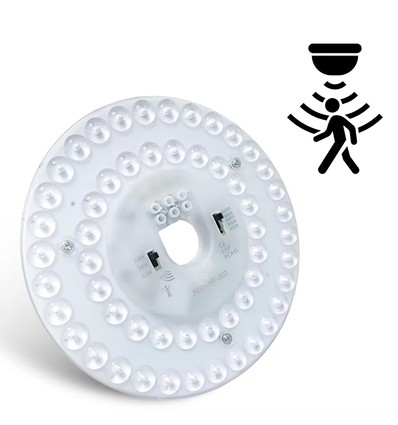 Ø17 cm / 24/18/12W Sensor LED-innsats - Valgfri CCT, erstatter G24, sirkelrør og kompaktrør, flicker free