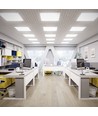 60x60 Casambi LED-panel, 36W - Høyde: 9mm, UGR19, hvit kant