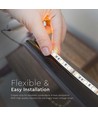 5m 11W/m rød/grønn/blå/gul LED-strip - 60 LED pr. meter, velg farge