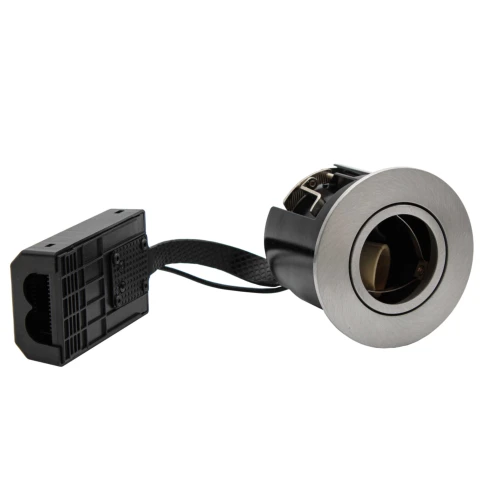 GU10 innfellingsspot Inno88 - Børstet alu, IP44, godkjent i isolasjon