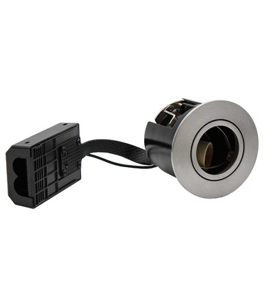 GU10 Downlight Inno88 - Børstet alu, IP44, godkjent i isolasjon