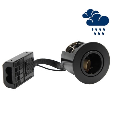 GU10 Downlight Inno88 Utendørs - Sort, IP44, godkjent for montering i isolasjon
