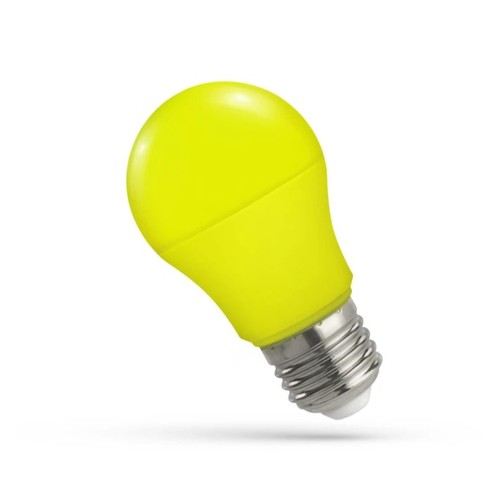 E27 4,9W Gul LED-pære - A50, mattet