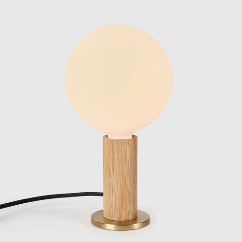 Outlet: RESTSALG - Tala Knuckle Bordlampe E27 i Eik (Oak) inkl. Lysdimmer