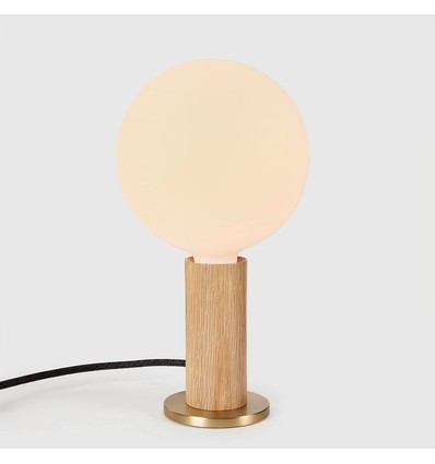 Outlet: RESTSALG - Tala Knuckle Bordlampe E27 i Eik (Oak) inkl. Lysdimmer