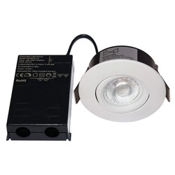 LED belysning Restsalg: Daxtor Exo 30 Low Profile, 6 Watt, lav installasjonshøyde høyde mm, hvit