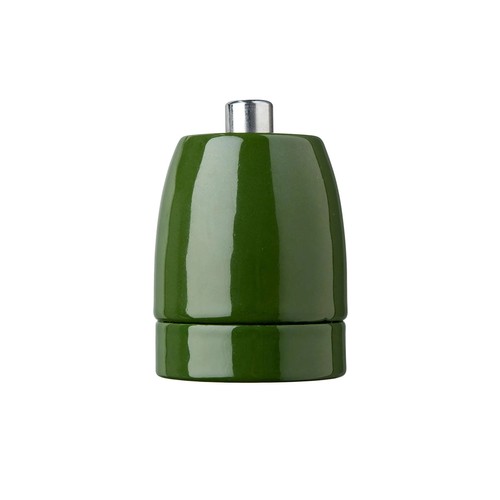 Outlet: Porselensfatning E27 i Grønn - Nielsen Light