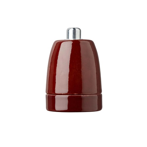 Outlet: Porselensfatning E27 i Brun - Nielsen Light