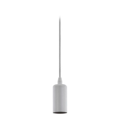 Outlet: EGLO OPPHENG BASIC E27 med 3 meter tekstilledning i hvit