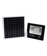 60W solcelle LED lyskaster - 1650lm, IP65, 4000K, sort, inkl. solcellepanel og fjernkontroll