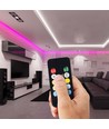 WiFi LED controller med fjernkontroll, 12V/24V - Smart Life, Google Home, CCT/RGB, 72-144W