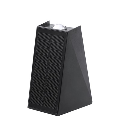 Solcelle sensor vegglampe - Sort, opp/ned, skumringssensor, IP54