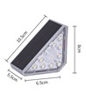 2 stk. Solcelle sensor trappelys - Bevegelse + skumringssensor, IP54