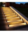 2 stk. Solcelle sensor trappelys - Bevegelse + skumringssensor, IP54