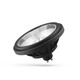 GU10 AR111 14W LED-spot - 40° spredning, sort