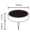 Solcelle sensor bedlys - Skumringssensor, spyd/vegg montering IP65