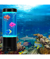 Fiskelampe RGB 23cm høy - Ø9 cm, perfekt for barn og barnlige sjeler