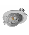 6,5W Ø8,2cm MOBILO LED downlight - 130lm/W, CCT, 36° justerbar, hvit kant