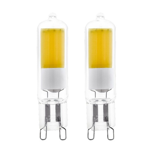 Outlet: EGLO G9 COB LED Pære 2W i 3000K, 200LM (Klar Glas) - 2-Pak