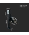 50W Solara LED gatelampe med solcelle - 4000lm, IP65, 4000K, inkl. fjernkontroll og batteri