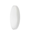 24W LED sensorlampe - Ø29,5cm, IP44, hvit kant, 3000K, innebygd mikrobølgesensor