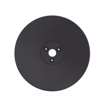 Sort base til Piatta 12W fasadebelysning - Ø30cm, høyde 3cm, rund, sort, tilbehør til Piatta serien