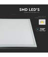 V-Tac LED Panel 60x60 - 40W, 4950lm, hvit kant