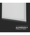 60x60 LED-panel, 40W - Høyde: 12,5mm, 124lm/W, hvit kant