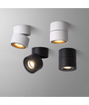 Vero 10W LED påbygningsspot i sort - RA98, dimbar, roterbar