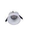 Dimbar RA99 innfellingsspot - 10W, Hull: Ø7,5 cm, Mål: Ø8,5 cm, hvit kant, 230V