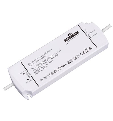 Snappy 60W / 12V DC strømforsyning - 5A, IP44
