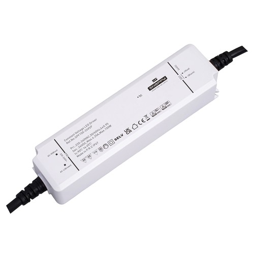 Vanntett 150W strømforsyning - Snappy, 24V DC, 6,25A, IP67 vanntett