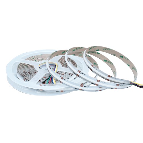 10m 21W/m RGB+CCT COB-LED-strip - 24V DC, IP20, 840 LED pr. meter, COB LED