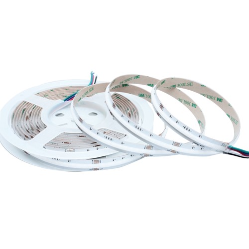 5m 20W/m RGB+WW COB-LED-strip - 24V DC, IP20, 784 LED pr. meter, COB LED