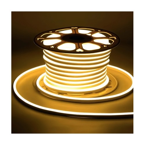 9W pr. meter Varm hvit 8x16 CLIP-ON Neon Flex LED - 230V, IP67