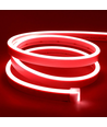 Rød 8x16 CLIP-ON Neon Flex LED - 8W per meter, IP67, 24V