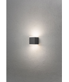 Outlet: Monza Kub LED 6W Utendørs Vegglampe Up/Down i Antrasitt - Konstsmide