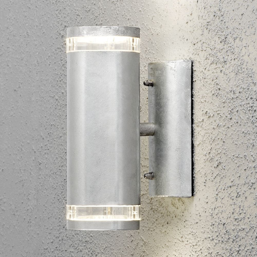 Modena Vegglampe utendørs Up/Down GU10 IP44 i Galvanisert - Konstsmide