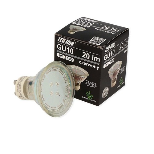 Outlet: GU10 LED Pære 1W, 220-260V Med Blå Lys