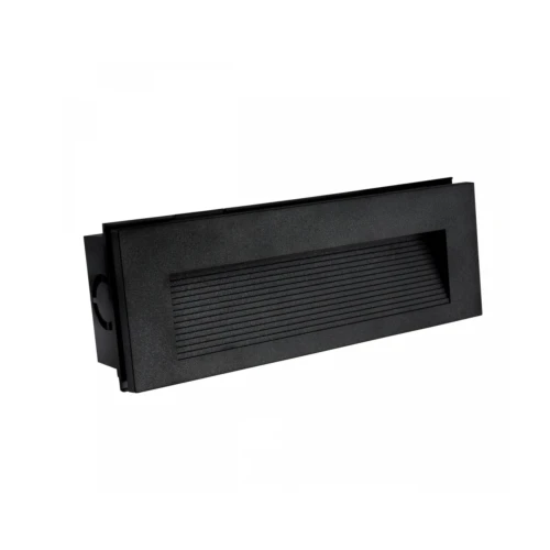 6W nedsenket trappelys CCT - 3 lysfarger, IP54, Svart, 23 x 8,4 x 5,2cm, 230V