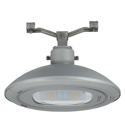 100W LED veiarmatur for wireoppheng - 130lm/W, Samsung LED chip, IP65, 4000K, grå, IK08