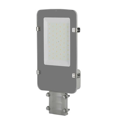 V-Tac 30W LED gatelys - Ø50/Ø60mm, Samsung chip, IP65, grått hus
